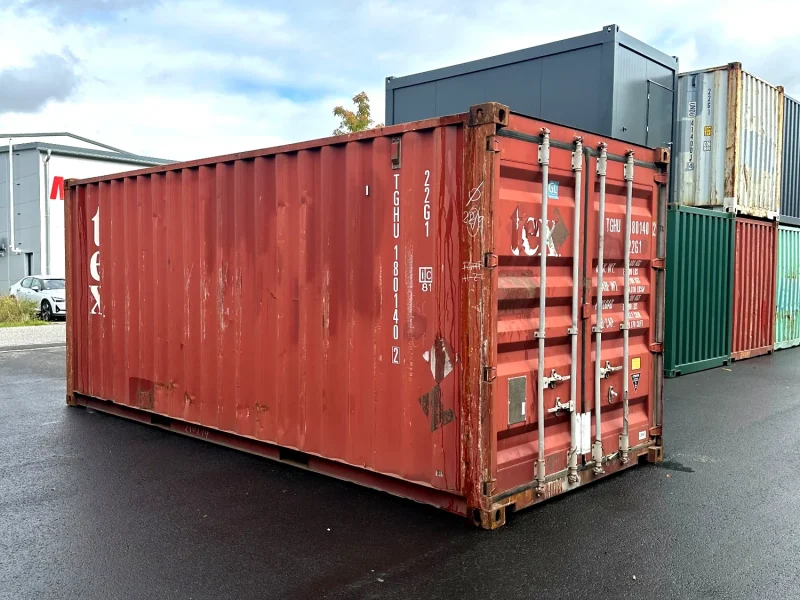 Gebrauchter 40 Fuß Seecontainer Braun DRYU-404374-4