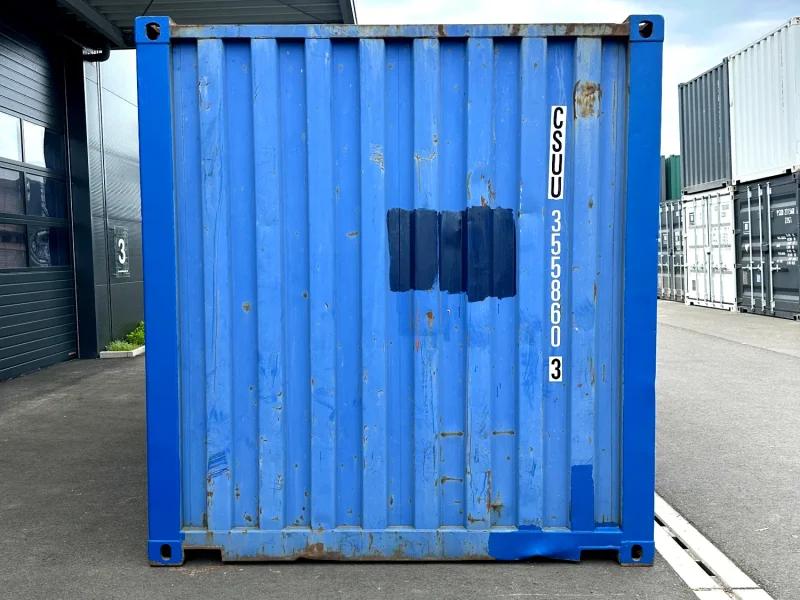 Gebrauchter 20 Fuß Seecontainer Blau CSUU-355860-3