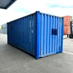 Gebrauchter 20 Fuß Seecontainer Blau CSUU-355860-3