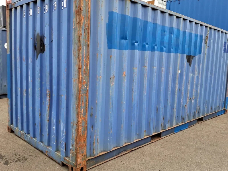 Gebrauchter 20 Fuß Seecontainer Blau GESU-339735-0