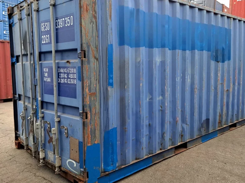 Gebrauchter 20 Fuß Seecontainer Blau GESU-339735-0