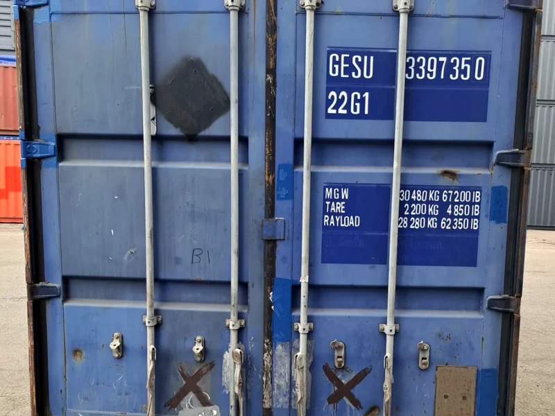 Gebrauchter 20 Fuß Seecontainer Blau GESU-339735-0