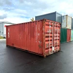 Gebrauchter 20 Fuß Seecontainer Braun TGHU-180140-2