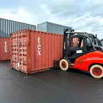 Gebrauchter 20 Fuß Seecontainer Braun TGHU-180140-2
