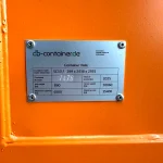 Neuer 10 Fuß Lagercontainer Orange DBVU-000003-0