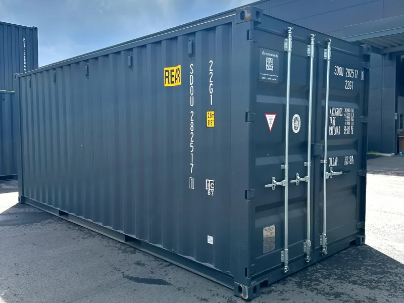Neuer 20 Fuß Double-Door Container Grau SDOU-282517-1