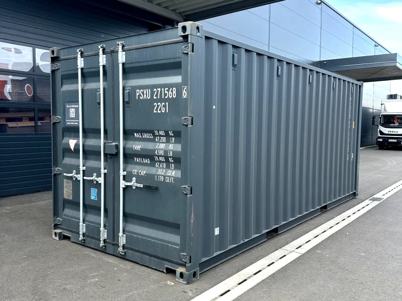 Neuer 20 Fuß Seecontainer Grau PSXU-271568-6
