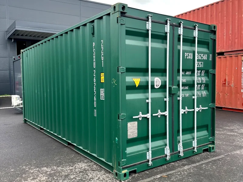 Neuer 20 Fuß Seecontainer Grün PSXU-262560-1