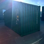 Neuer 20 Fuß Seecontainer Grün PSXU-270154-8