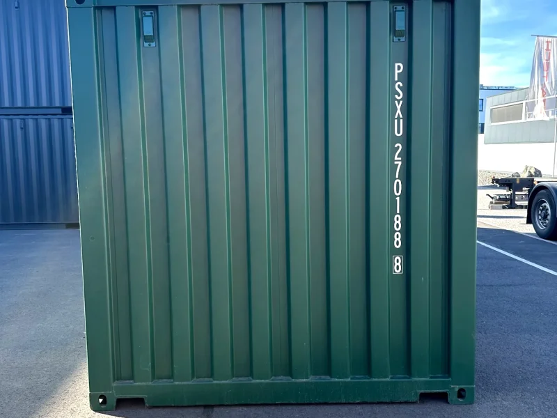 Neuer 20 Fuß Seecontainer Grün PSXU-270188-8