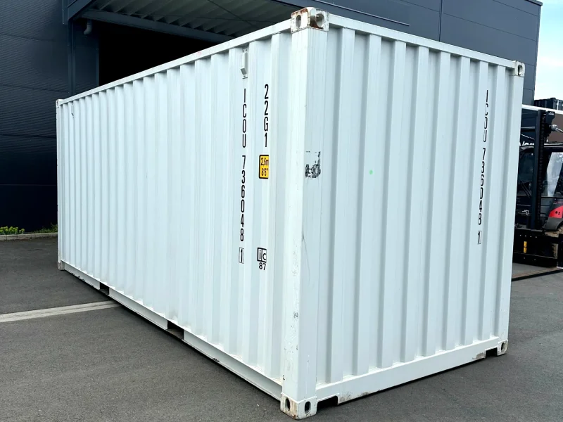 Neuer 20 Fuß Seecontainer Lichtgrau ICOU-736048-1
