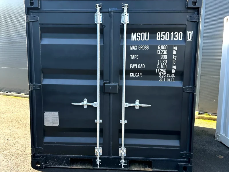 Neuer 8 Fuß Seecontainer Schwarz MSOU-850130-0