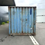 Gebrauchter 20 Fuß Seecontainer Blau DBVU-215677-3