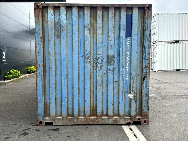 Gebrauchter 20 Fuß Seecontainer Blau DBVU-215677-3