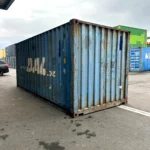 Gebrauchter 20 Fuß Seecontainer Blau DBVU-215677-3
