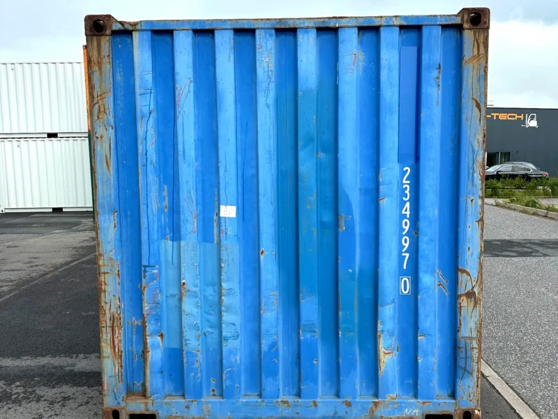 Gebrauchter 20 Fuß Seecontainer Blau DBVU-234997-0