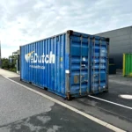 Gebrauchter 20 Fuß Seecontainer Blau DBVU-234997-0