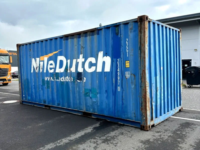 Gebrauchter 20 Fuß Seecontainer Blau DBVU-234997-0