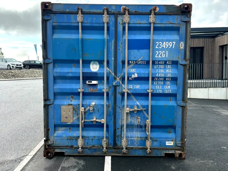 Gebrauchter 20 Fuß Seecontainer Blau DBVU-234997-0