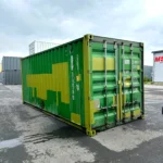 Gebrauchter 20 Fuß Seecontainer Grün CSUU-374878-0