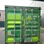 Gebrauchter 20 Fuß Seecontainer Grün CSUU-380943-7
