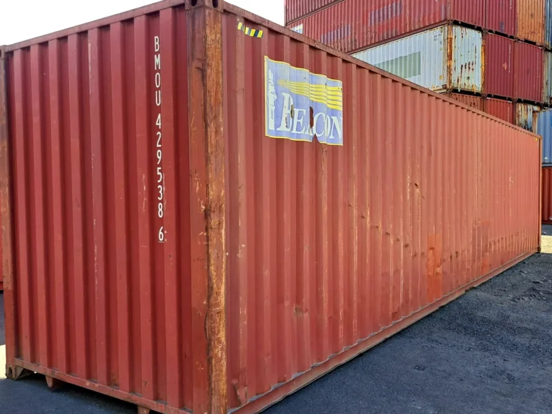 Gut gebraucht 40 Fuß HC Seecontainer Rot BMOU-429538-6