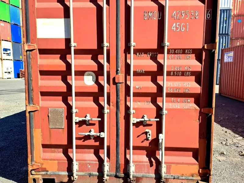 Gut gebraucht 40 Fuß HC Seecontainer Rot BMOU-429538-6