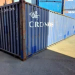 Gebrauchter 40 Fuß Seecontainer Blau CXDU-108379-9
