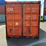 Gebrauchter 40 Fuß Seecontainer Rot CAIU-402512-2