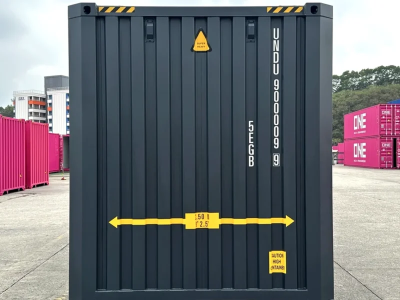 Neuer 45 Fuß Seecontainer Grau UNDU-900009-9