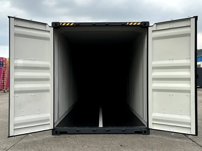 Neuer 45 Fuß Seecontainer Grau UNDU-900009-9
