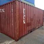 Gebrauchter 20 Fuß Baucontainer Braun TEMU-312564-5