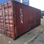 Gebrauchter 20 Fuß Baucontainer Braun TEMU-312564-5