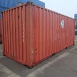 Gebrauchter 20 Fuß Baucontainer Rot MAGU-227278-5