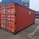 Gebrauchter 20 Fuß Baucontainer Rot MAGU-227278-5