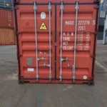 Gebrauchter 20 Fuß Baucontainer Rot MAGU-227278-5