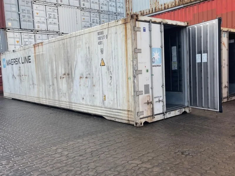 Gebrauchter 40 Fuß HC Kühlcontainer Weiß MSWU-100577-0