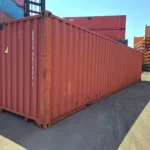 Gebrauchter 40 Fuß Seecontainer Braun DRYU-401986-1