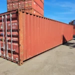 Gebrauchter 40 Fuß Seecontainer Braun DRYU-401986-1