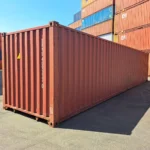 Gebrauchter 40 Fuß Seecontainer Braun DRYU-409337-0