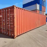 Gebrauchter 40 Fuß Seecontainer Braun DRYU-409337-0