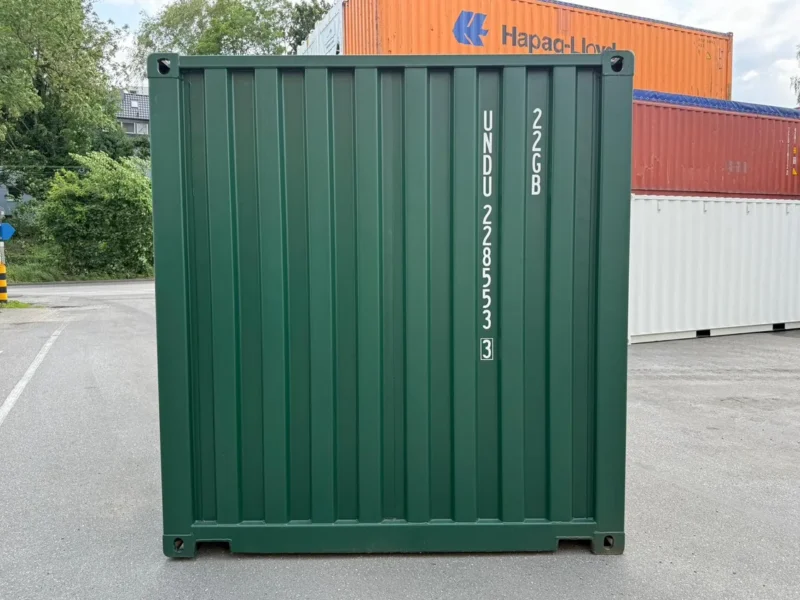 Neuer 20 Fuß Baucontainer Grün UNDU-228533-3