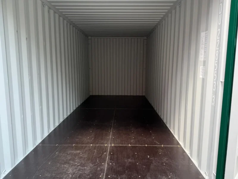 Neuer 20 Fuß Baucontainer Grün UNDU-228533-3