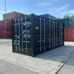 Neuer 20 Fuß HC Open-Side Container Schwarz HAKU-252271-2