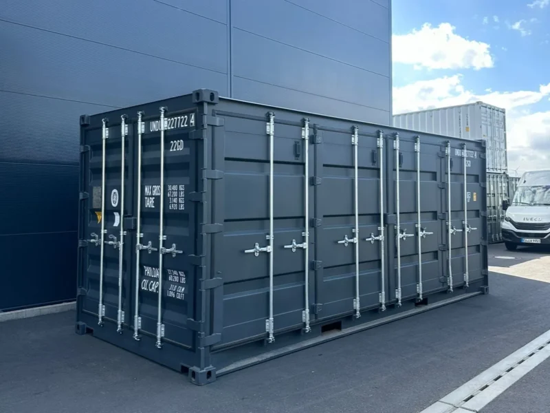 Neuer 20 Fuß Open-Side Container Grau UNDU-227722-4