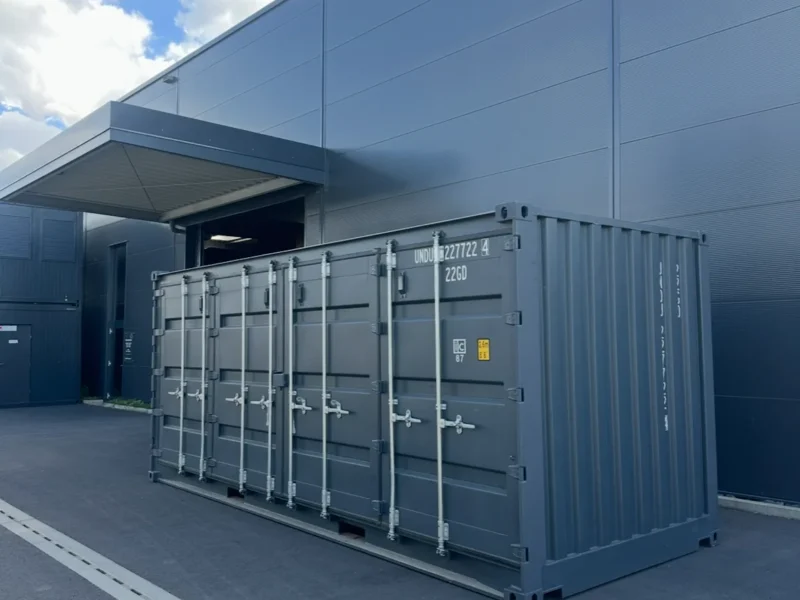 Neuer 20 Fuß Open-Side Container Grau UNDU-227722-4