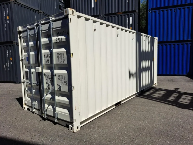 Neuer 20 Fuß Seecontainer Weiß UNNU-258113-4