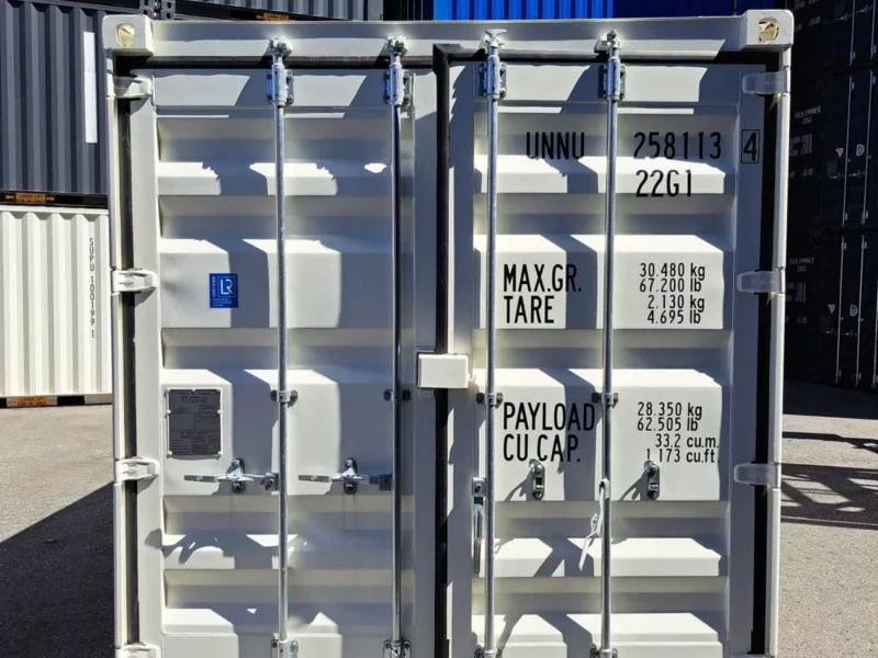 Neuer 20 Fuß Seecontainer Weiß UNNU-258113-4
