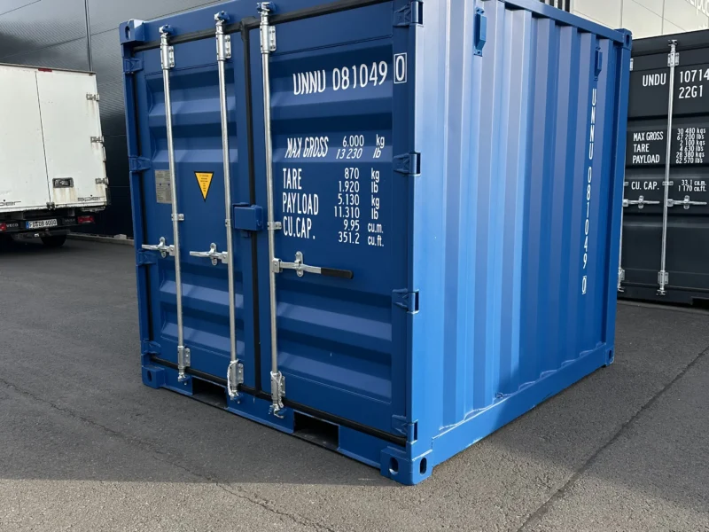 Neuer 8 Fuß Baucontainer Blau UNNU-081049-0