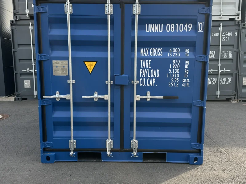 Neuer 8 Fuß Baucontainer Blau UNNU-081049-0
